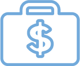 Brief Case with Dollar Symbol